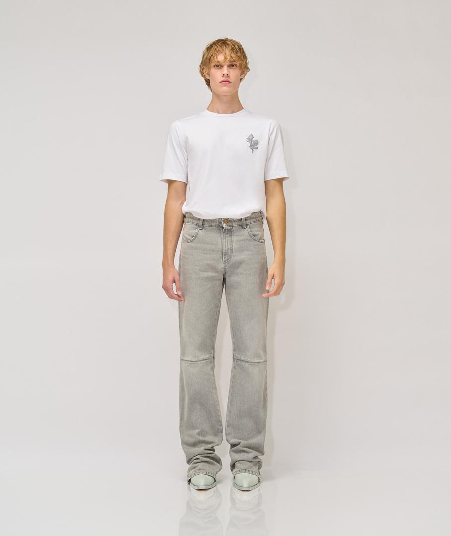 Vespa Snake denim pants Saldi Di Fabbrica
