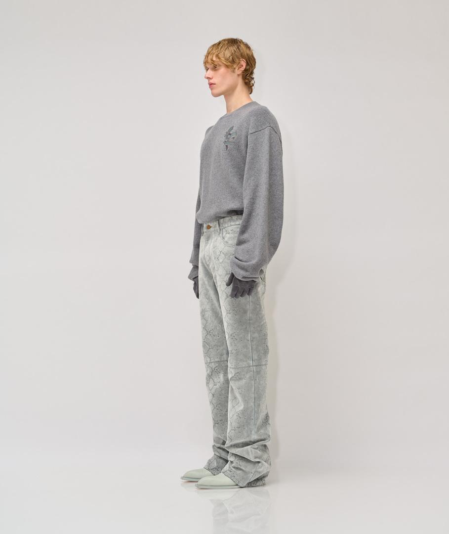 Vespa Snake flocked denim pants I Più Venduti