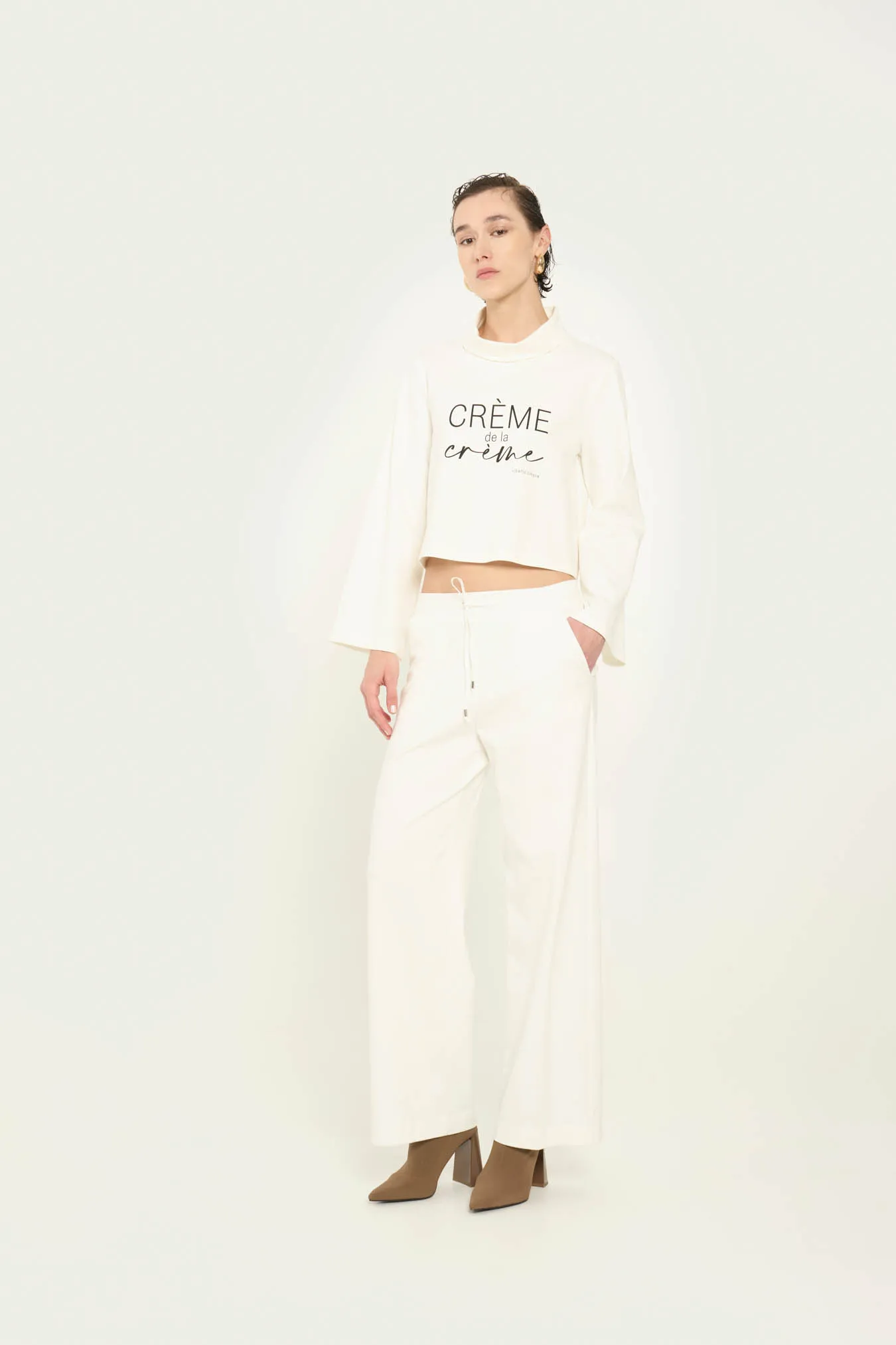 Vicario cinque Pantalone palazzo stretch coulisse in vita Petunia 2025