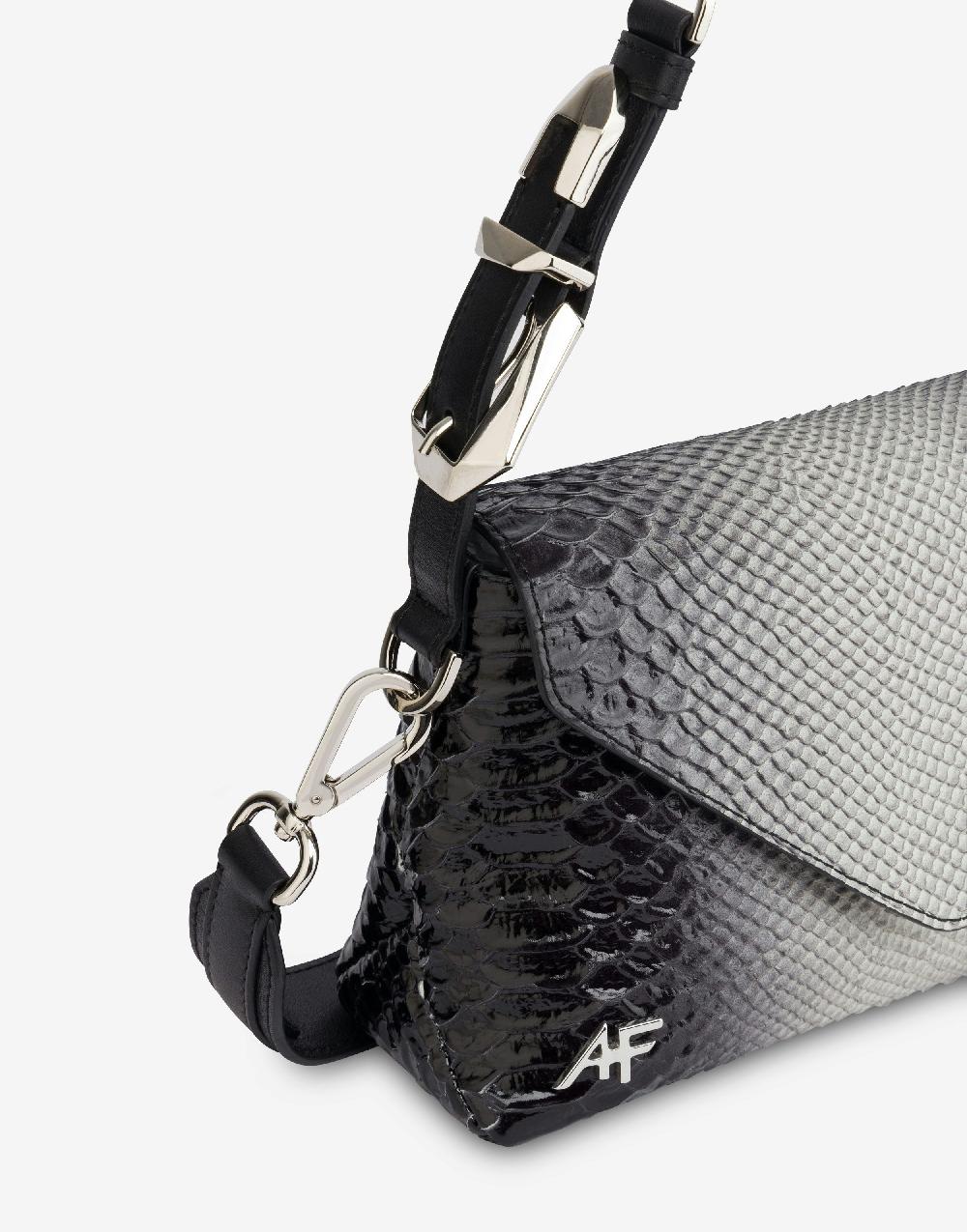 Alberta Ferretti Dori bag small con stampa pitone bicolor degradé Vendite Flash