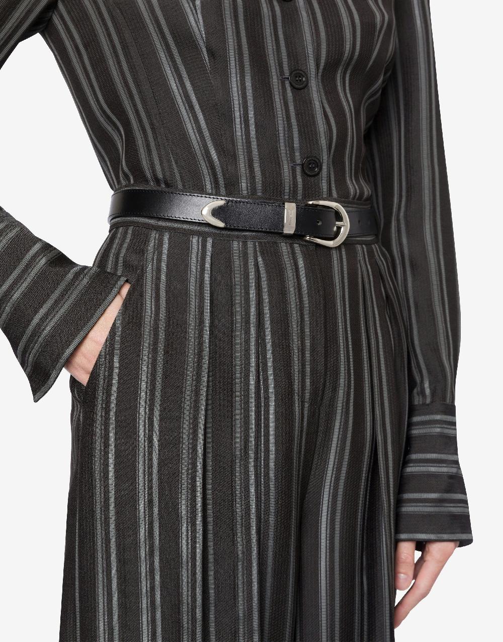 Alberta Ferretti Cintura in vitello con fibbia in metallo Shopping Online