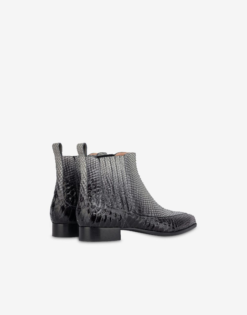 Alberta Ferretti Beatles in vitello stampa pitone bicolor degradé Presa