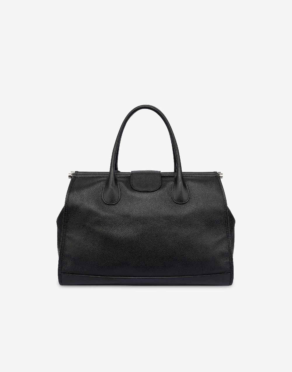 Alberta Ferretti Borsa doppio manico in vitello granato Saldi Di Fabbrica
