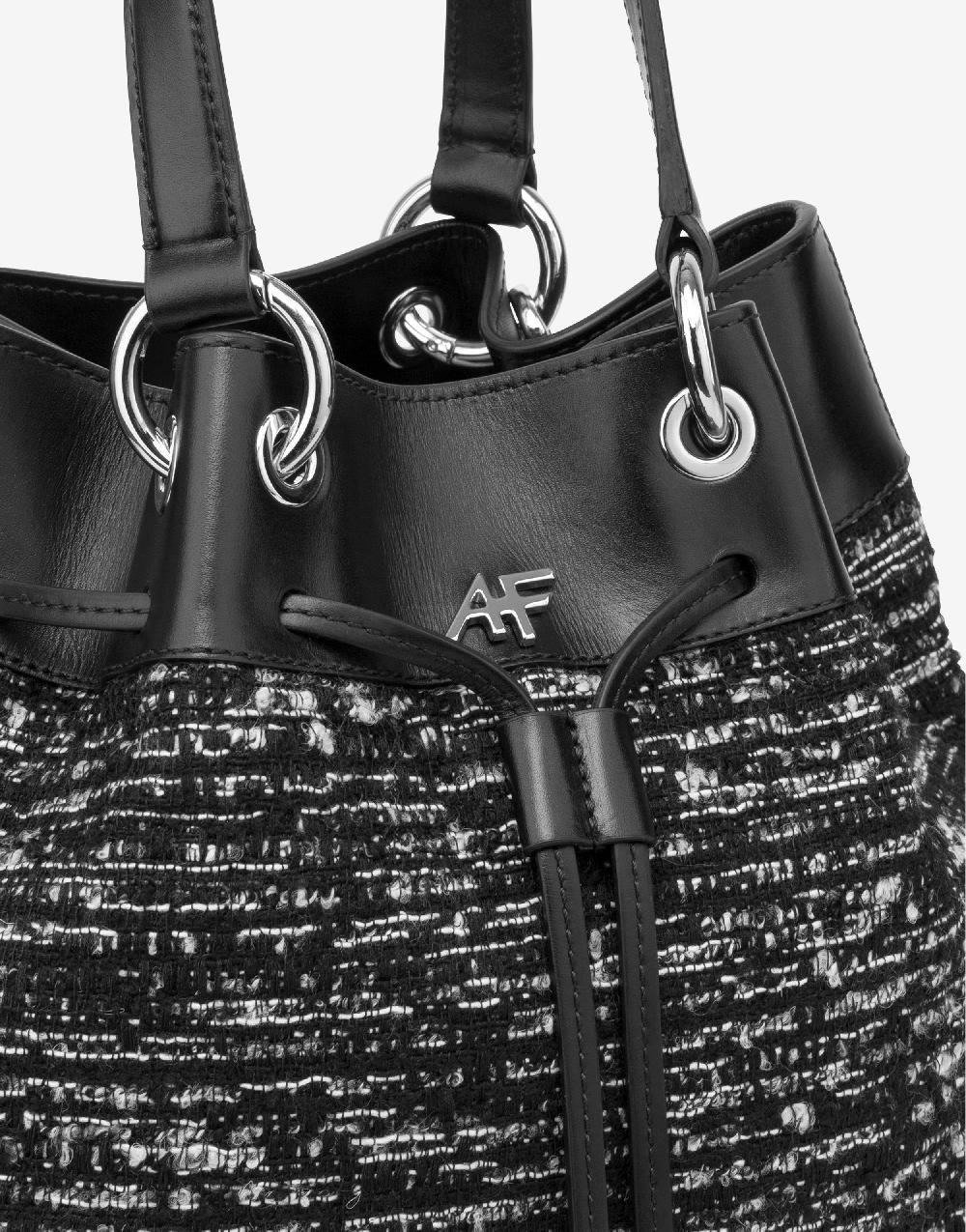 Alberta Ferretti Borsa a secchiello Tweed Negozio