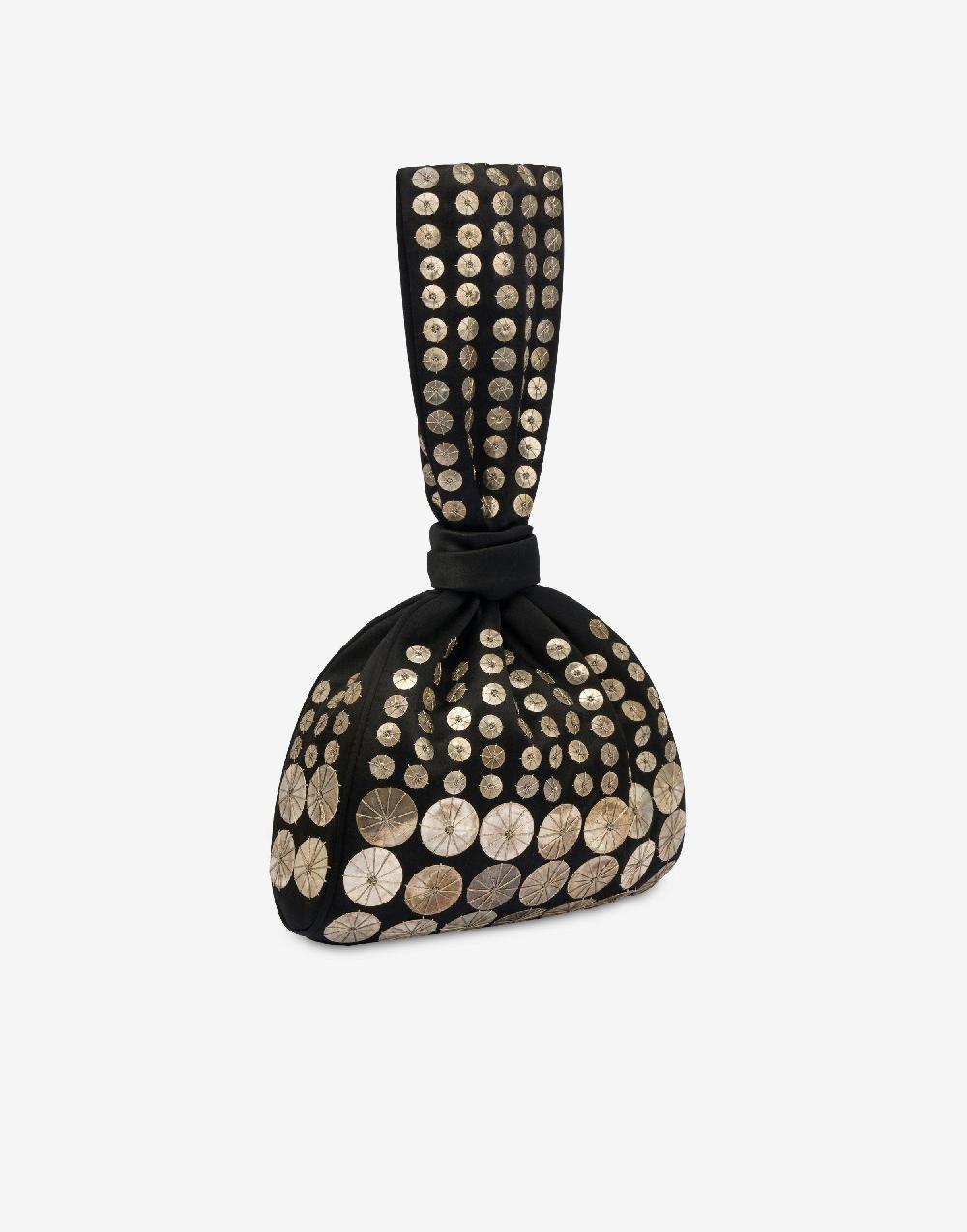 Alberta Ferretti Bucket bag in raso con ricamo Moda