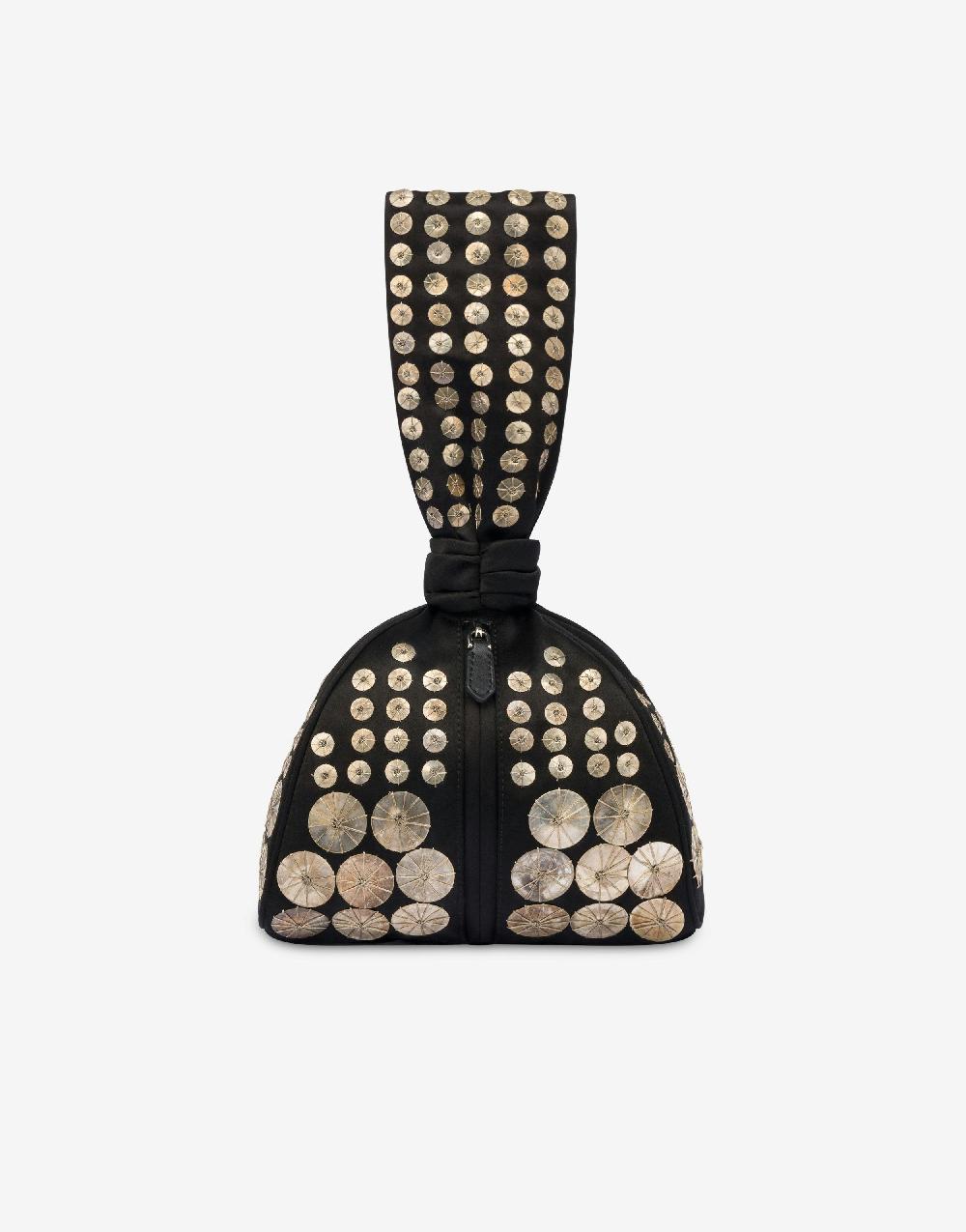 Alberta Ferretti Bucket bag in raso con ricamo Moda