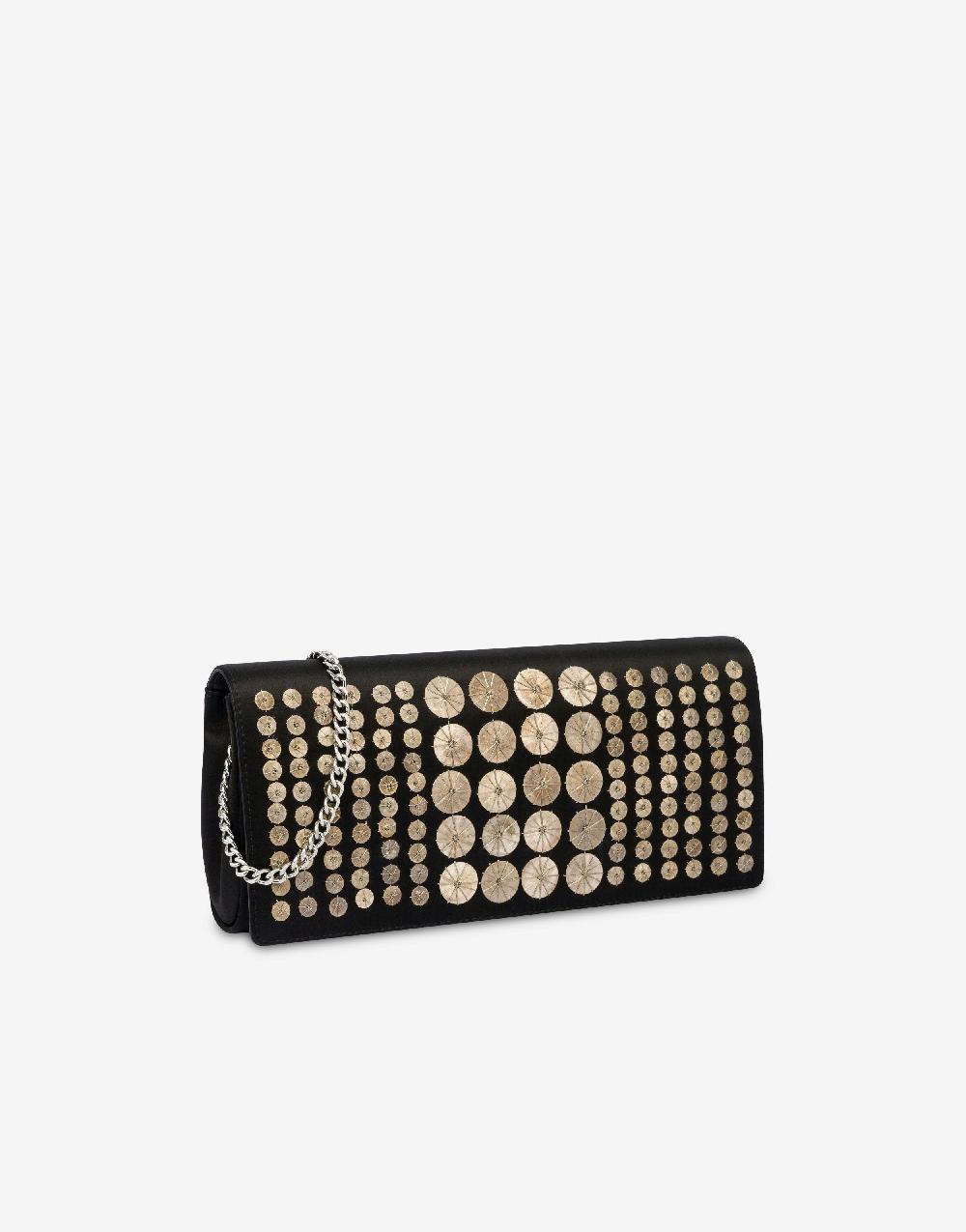 Alberta Ferretti Clutch in raso con ricamo 2025