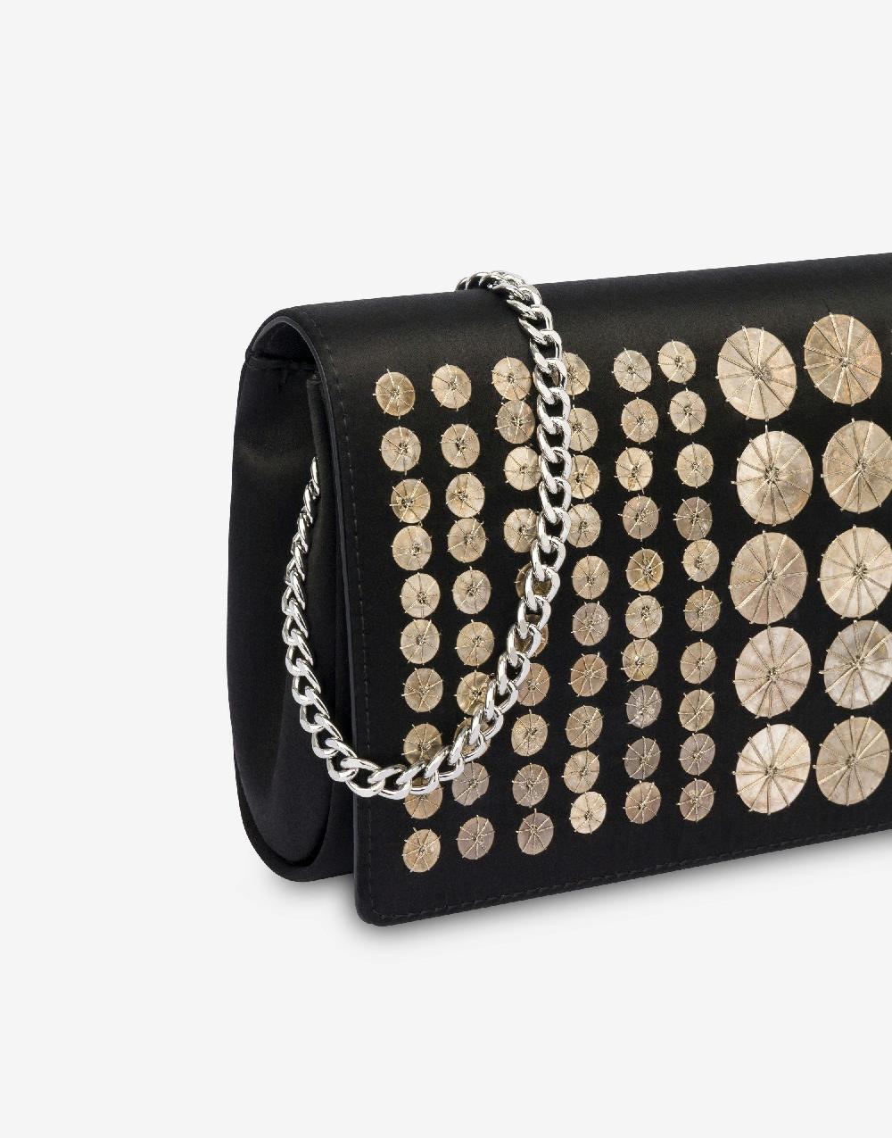Alberta Ferretti Clutch in raso con ricamo 2025