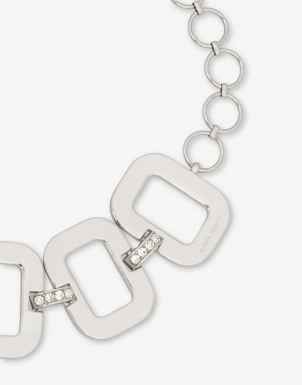 Alberta Ferretti Collana girocollo in metallo con strass Comprane uno, ottenene uno gratis