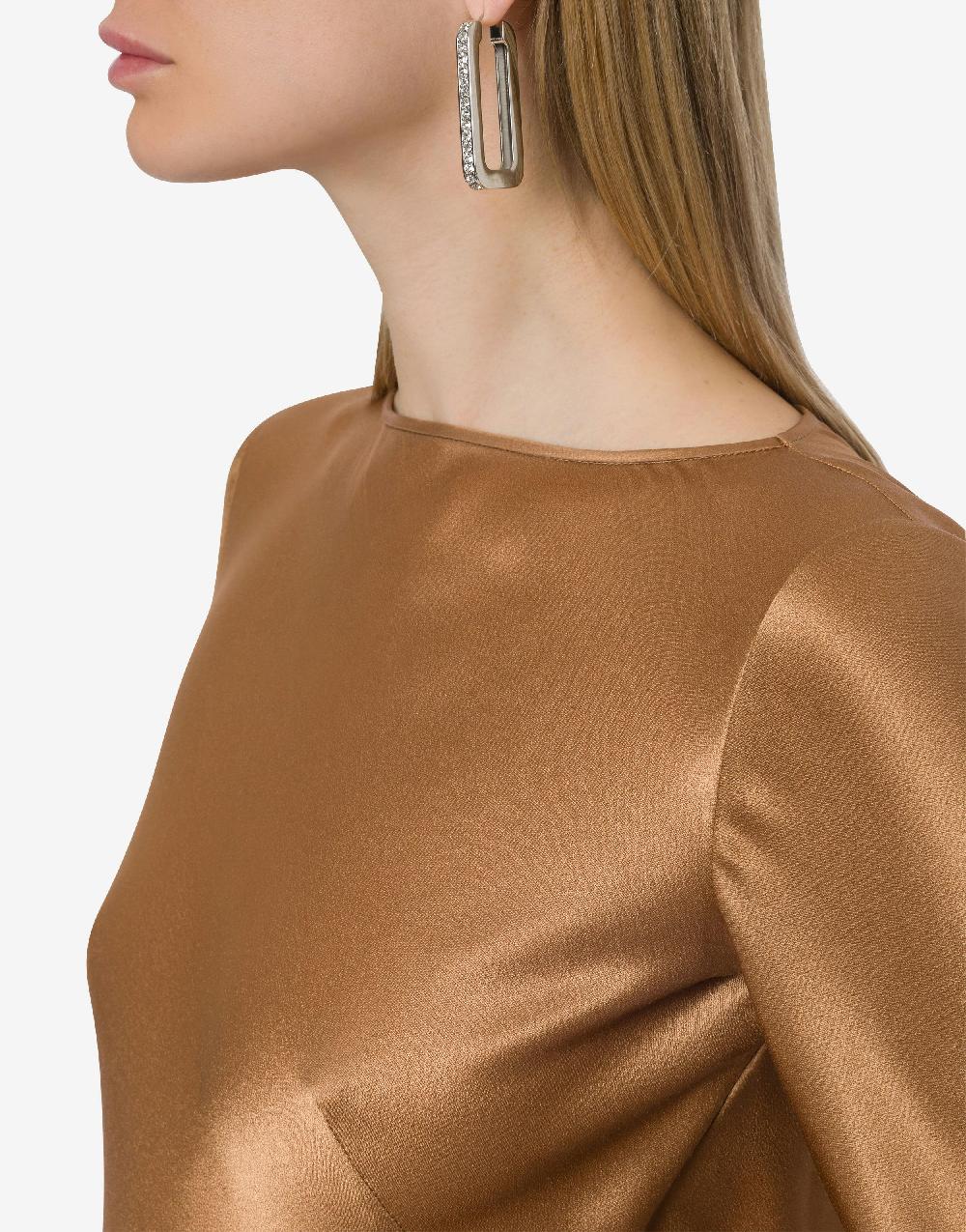 Alberta Ferretti Orecchini in metallo con strass Sottocosto