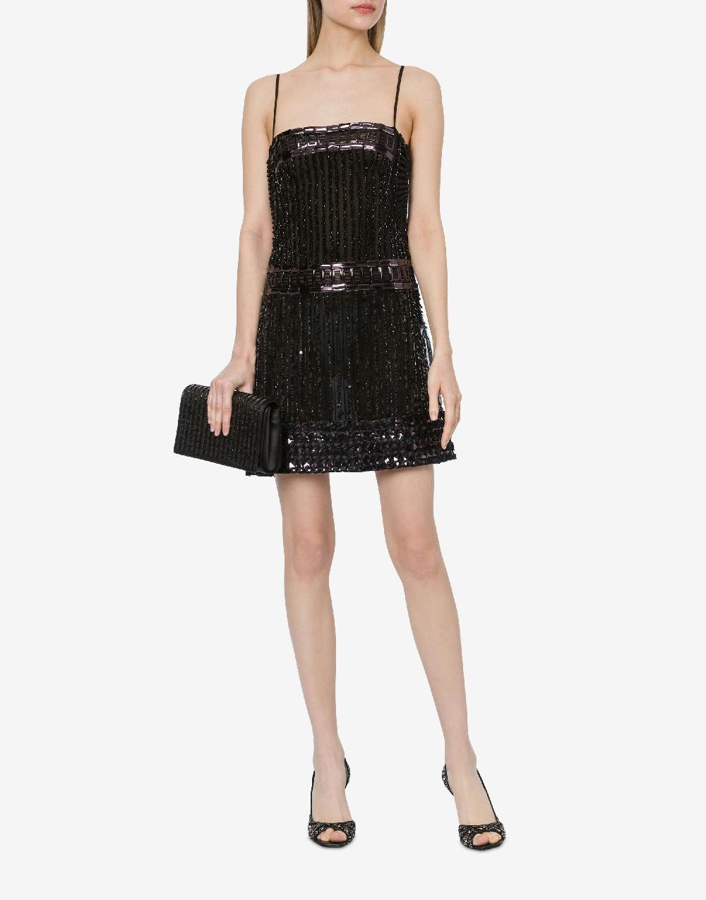 Alberta Ferretti Minidress in tulle con paillettes Discount Store per i nuovi prodotti