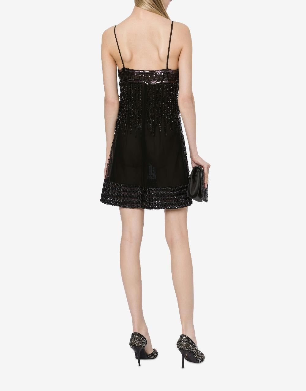 Alberta Ferretti Minidress in tulle con paillettes Discount Store per i nuovi prodotti