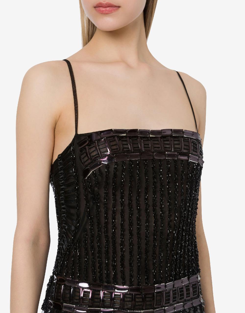 Alberta Ferretti Minidress in tulle con paillettes Discount Store per i nuovi prodotti