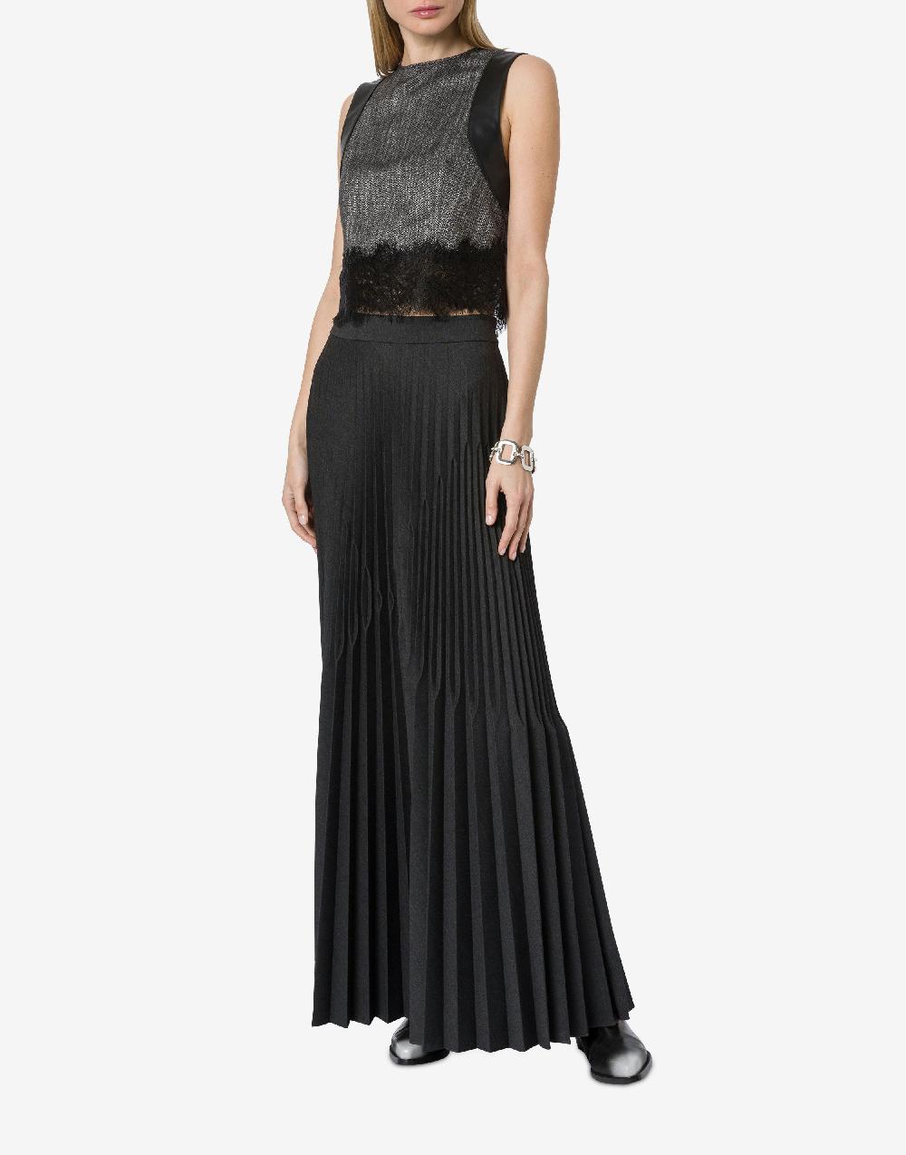 Alberta Ferretti Gonna in twill di lana stretch Spedizione Gratuita