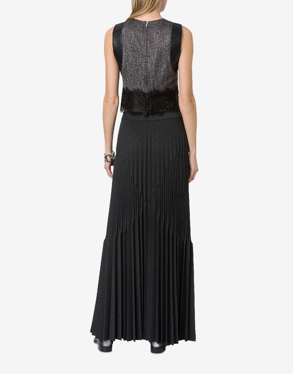 Alberta Ferretti Gonna in twill di lana stretch Spedizione Gratuita