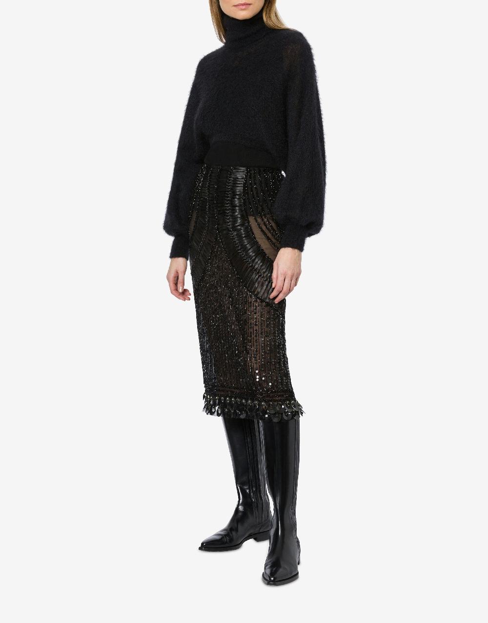 Alberta Ferretti Gonna in tulle con paillettes Sottocosto