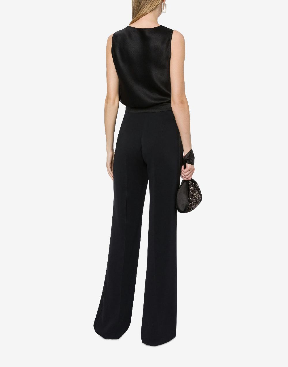 Alberta Ferretti Top in raso con drappeggi Convenienza
