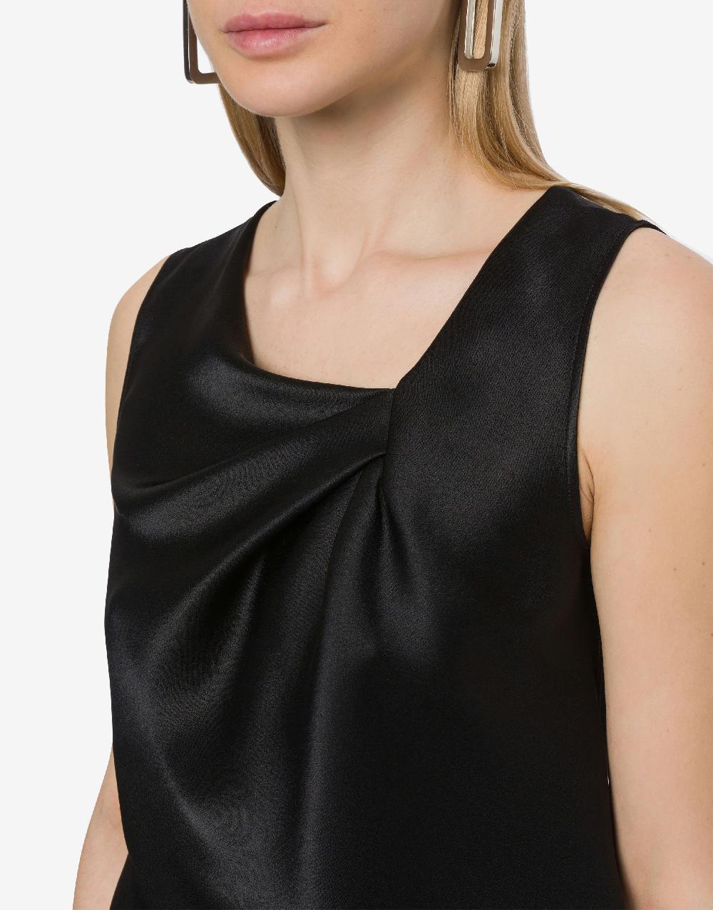 Alberta Ferretti Top in raso con drappeggi Convenienza