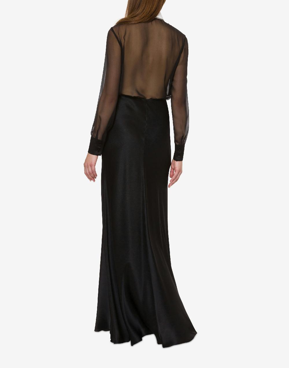 Alberta Ferretti Camicia in chiffon organico In Vendita