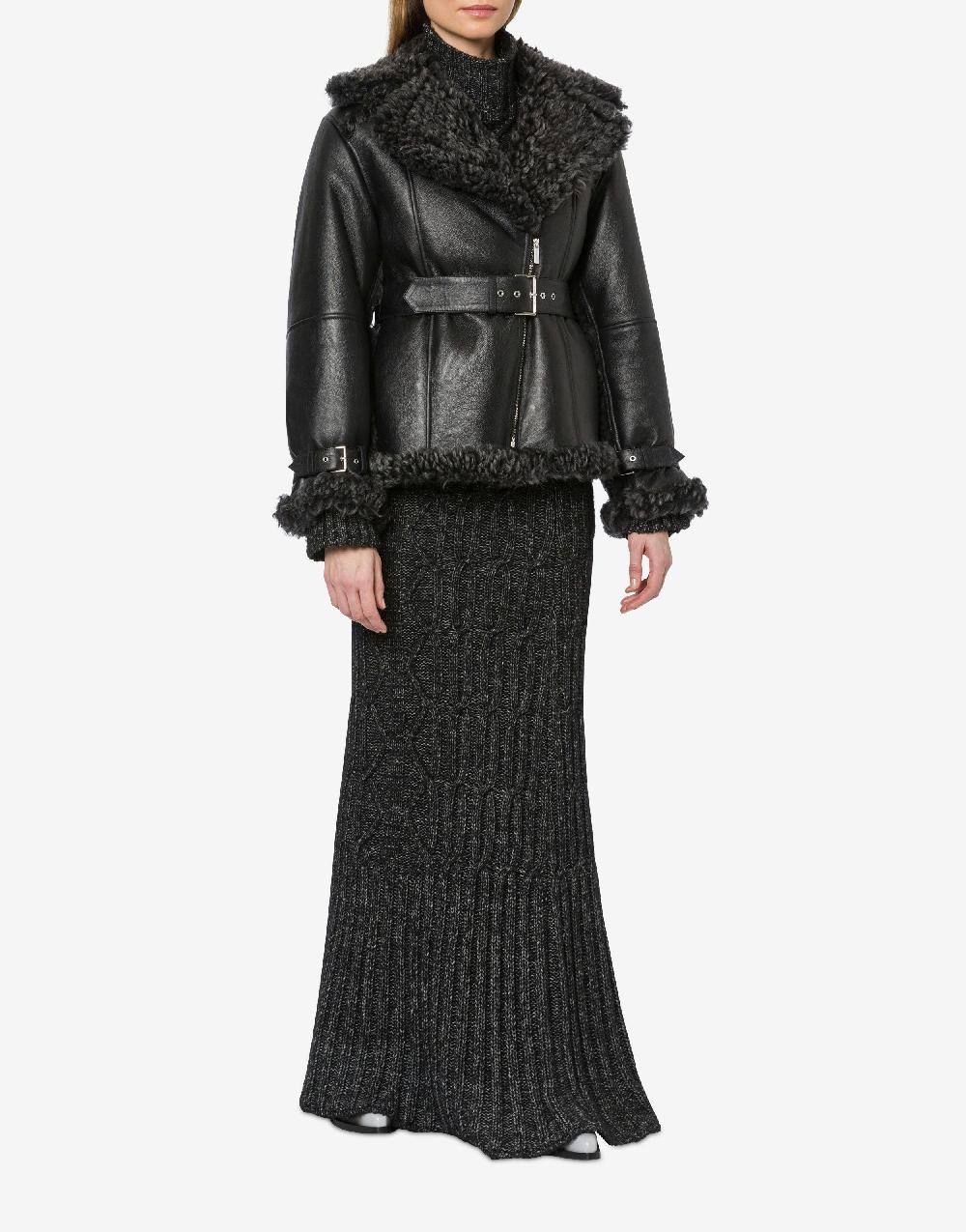 Alberta Ferretti Montone in shearling nappato reversibile Saldi