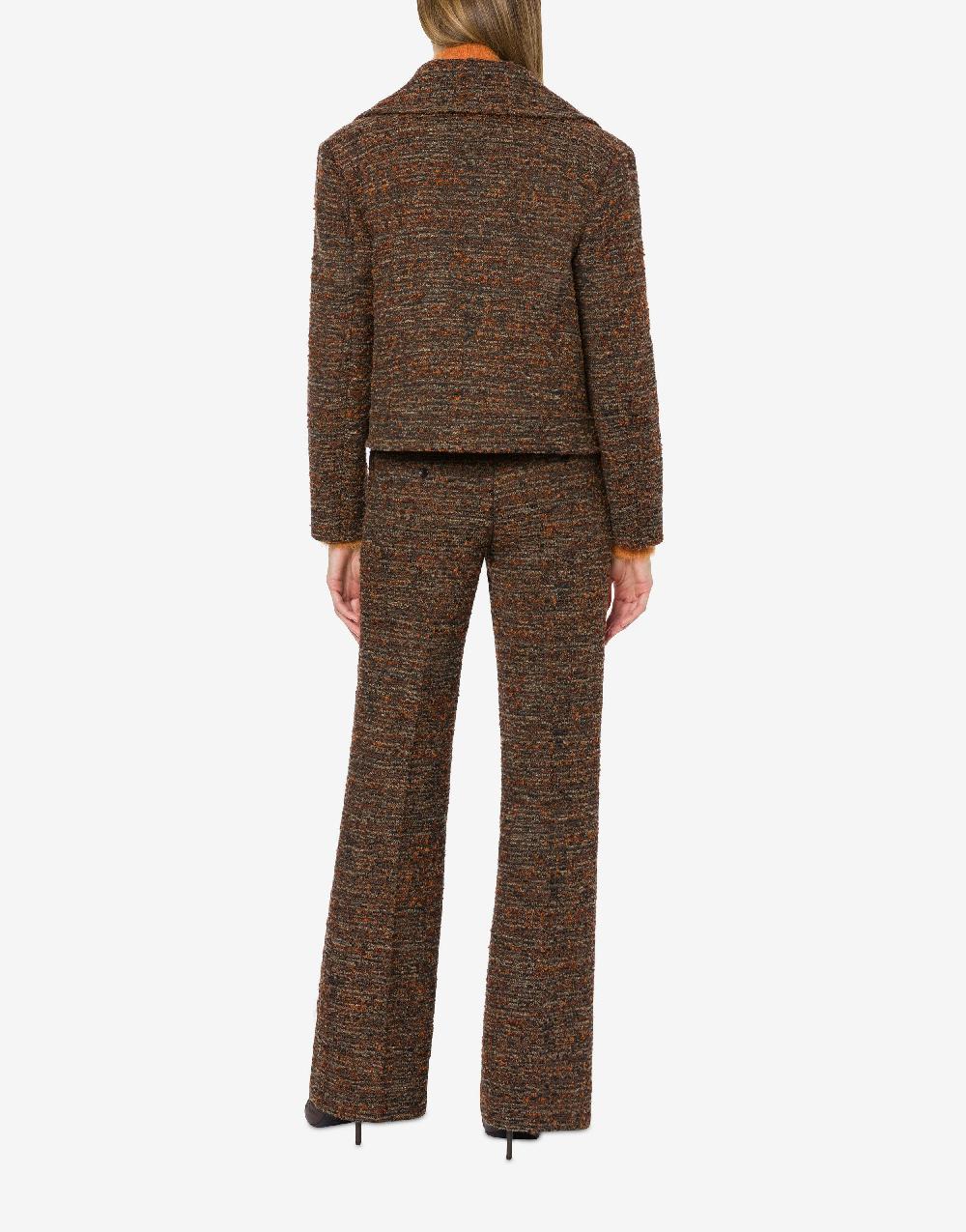 Alberta Ferretti Cappotto corto in tweed bottonato Hotsell