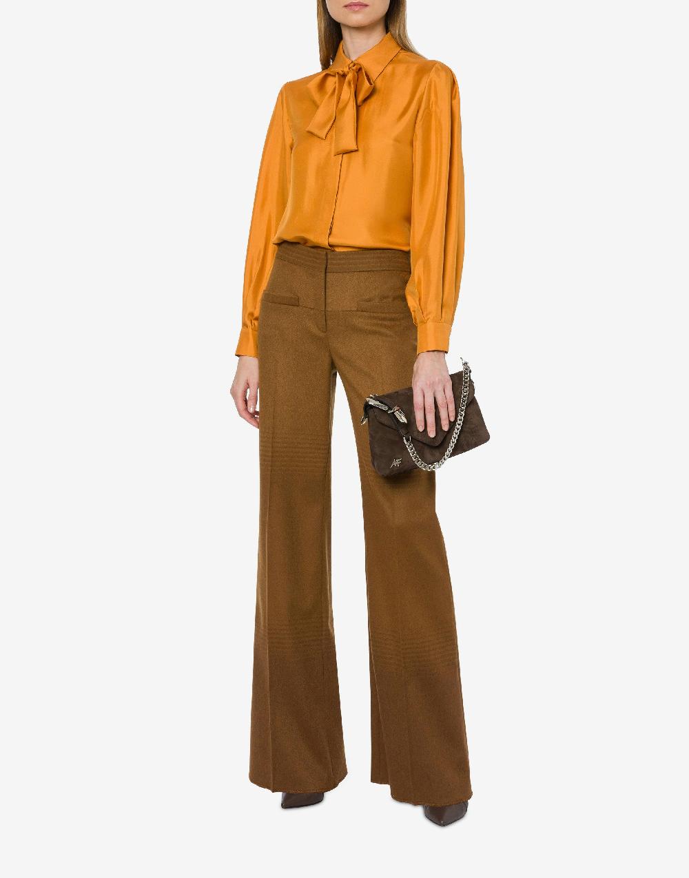 Alberta Ferretti Pantalone in flanella sfumata Vendite Flash