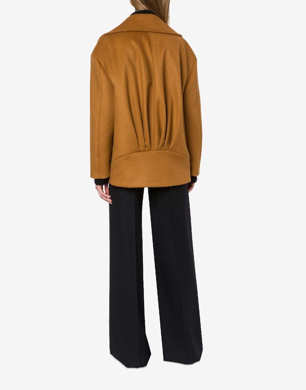 Alberta Ferretti Caban in panno di lana e cashmere Nuova