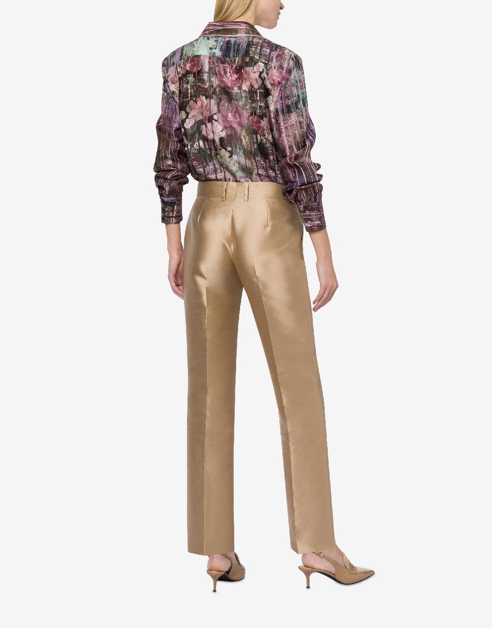 Alberta Ferretti Camicia in habotai con stampa Dripping Roses Qualità Garantita