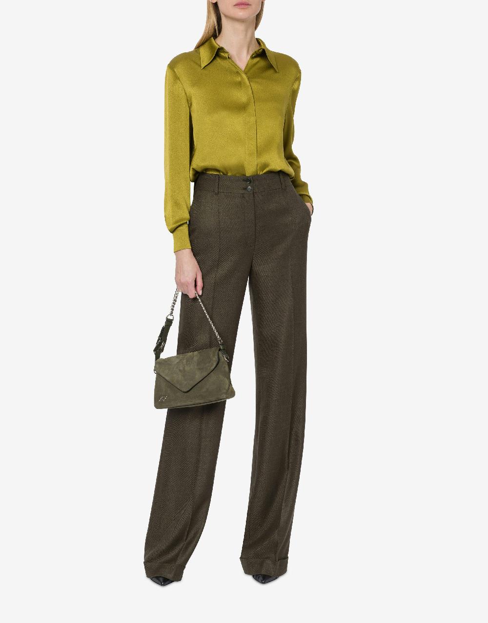 Alberta Ferretti Pantalone in twill fiammato Promozione Limitata