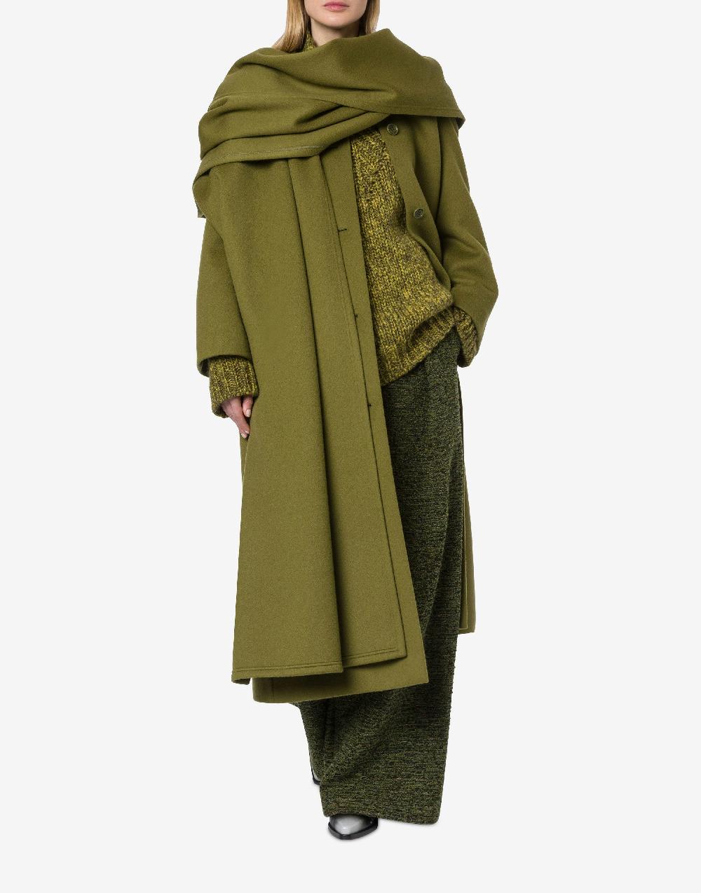 Alberta Ferretti Cappotto in panno di lana e cashmere Flash Sale