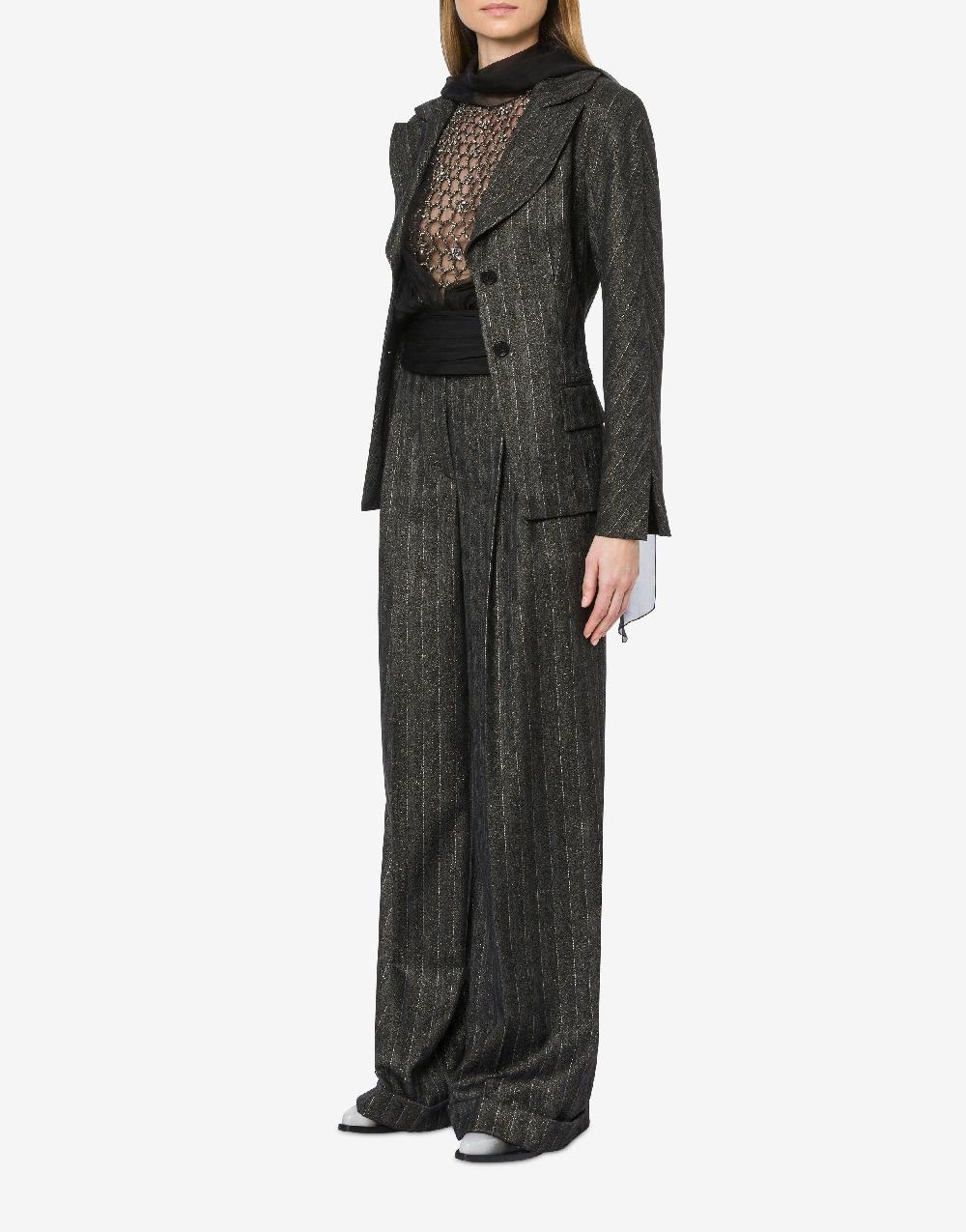 Alberta Ferretti Giacca in gessato lurex Sottocosto