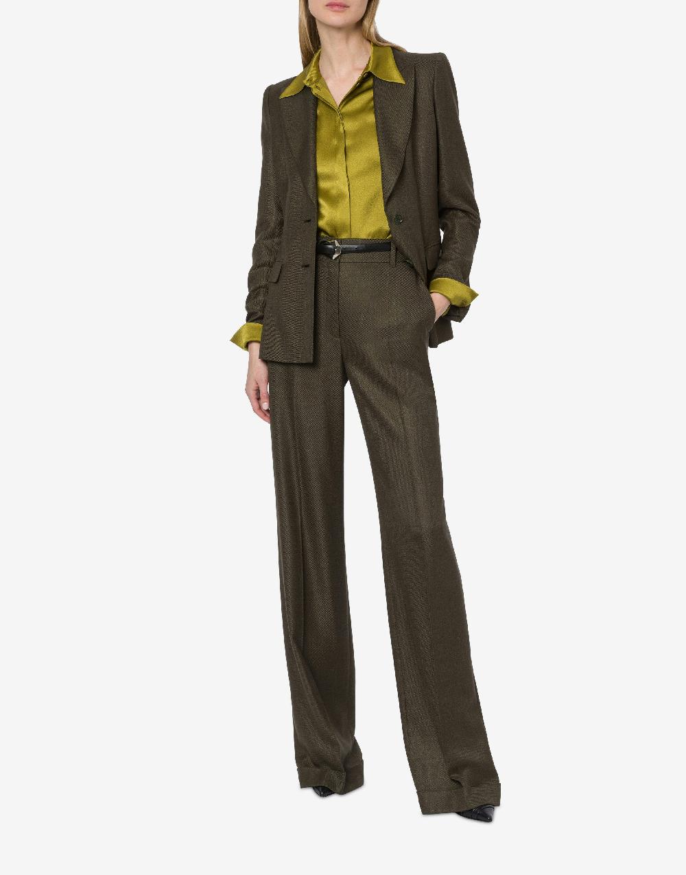 Alberta Ferretti Giacca in twill fiammato Convenienza