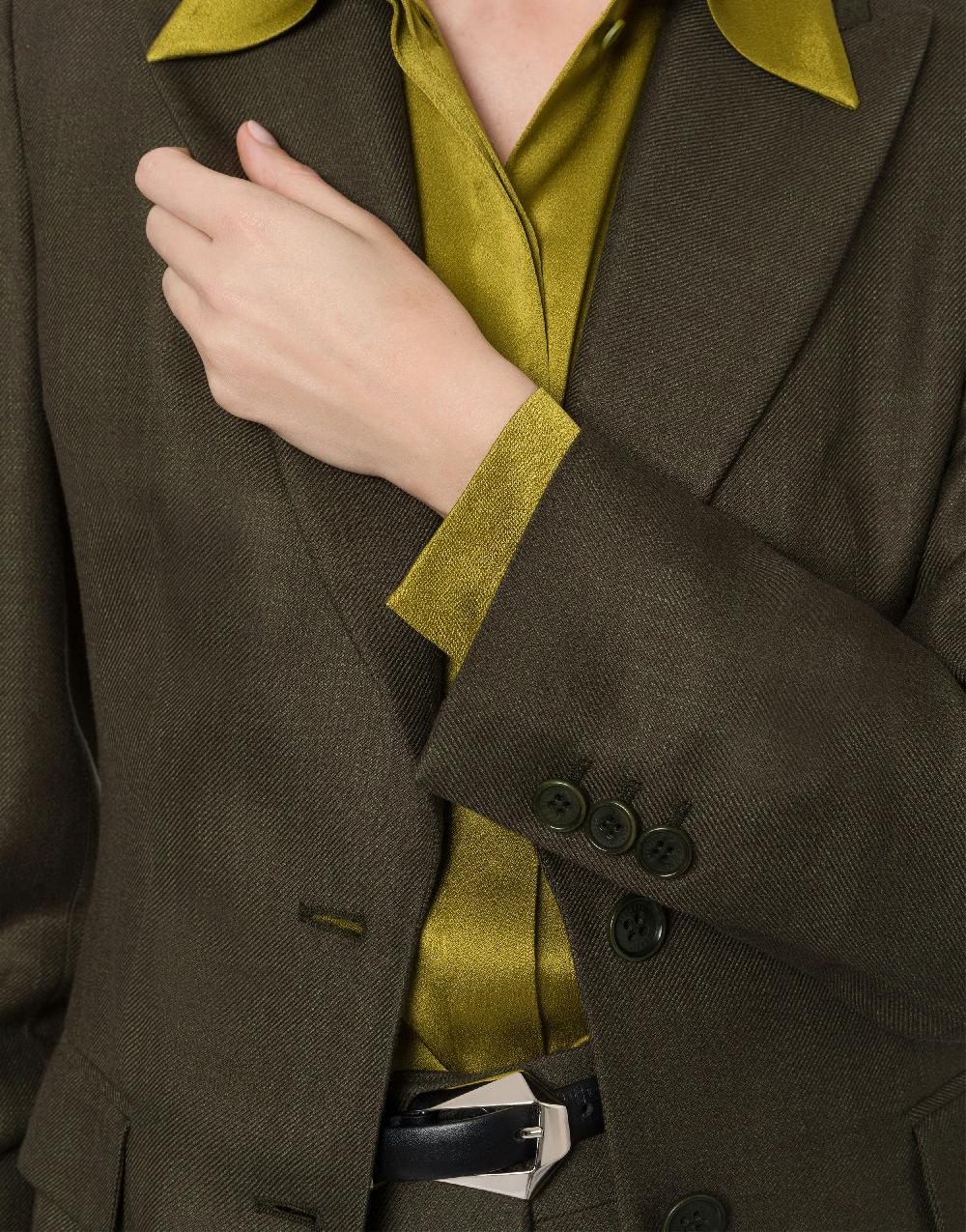 Alberta Ferretti Giacca in twill fiammato Convenienza