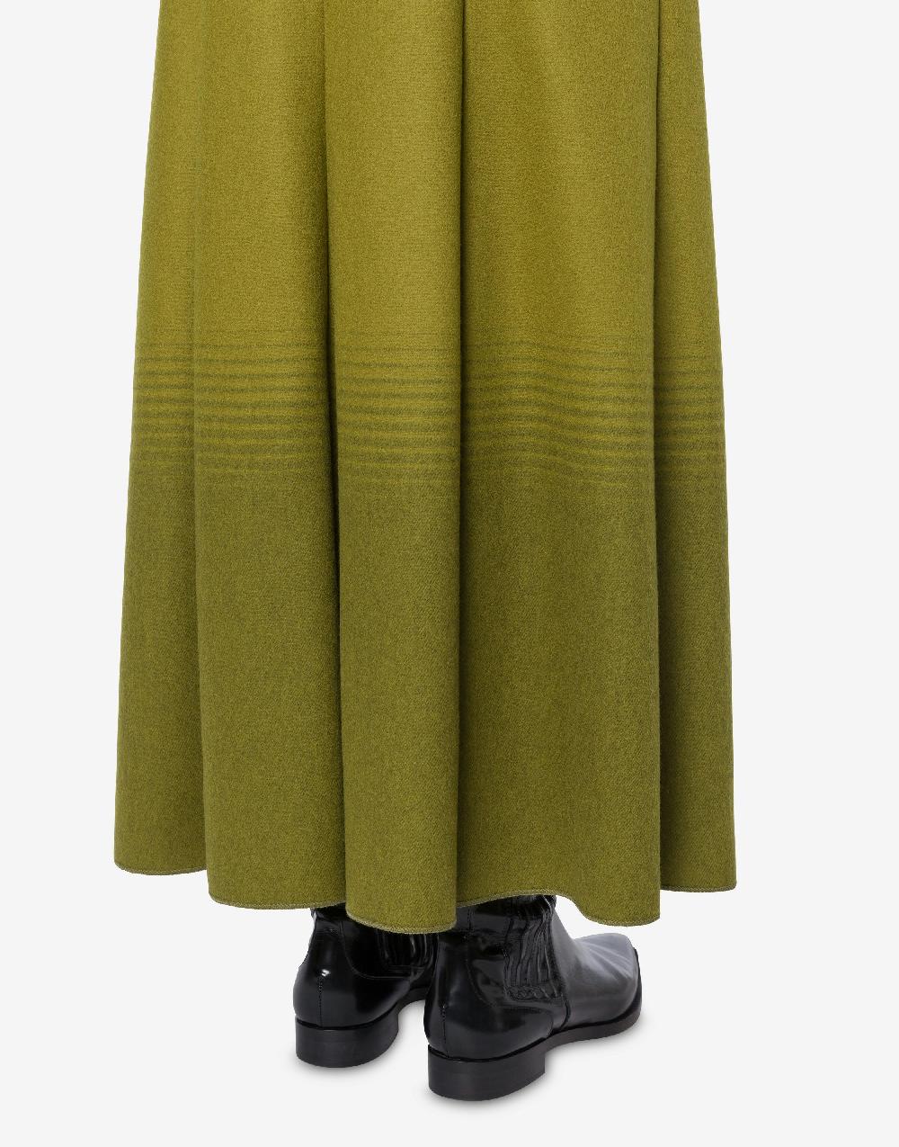 Alberta Ferretti Gonna lunga in flanella sfumata Sconto