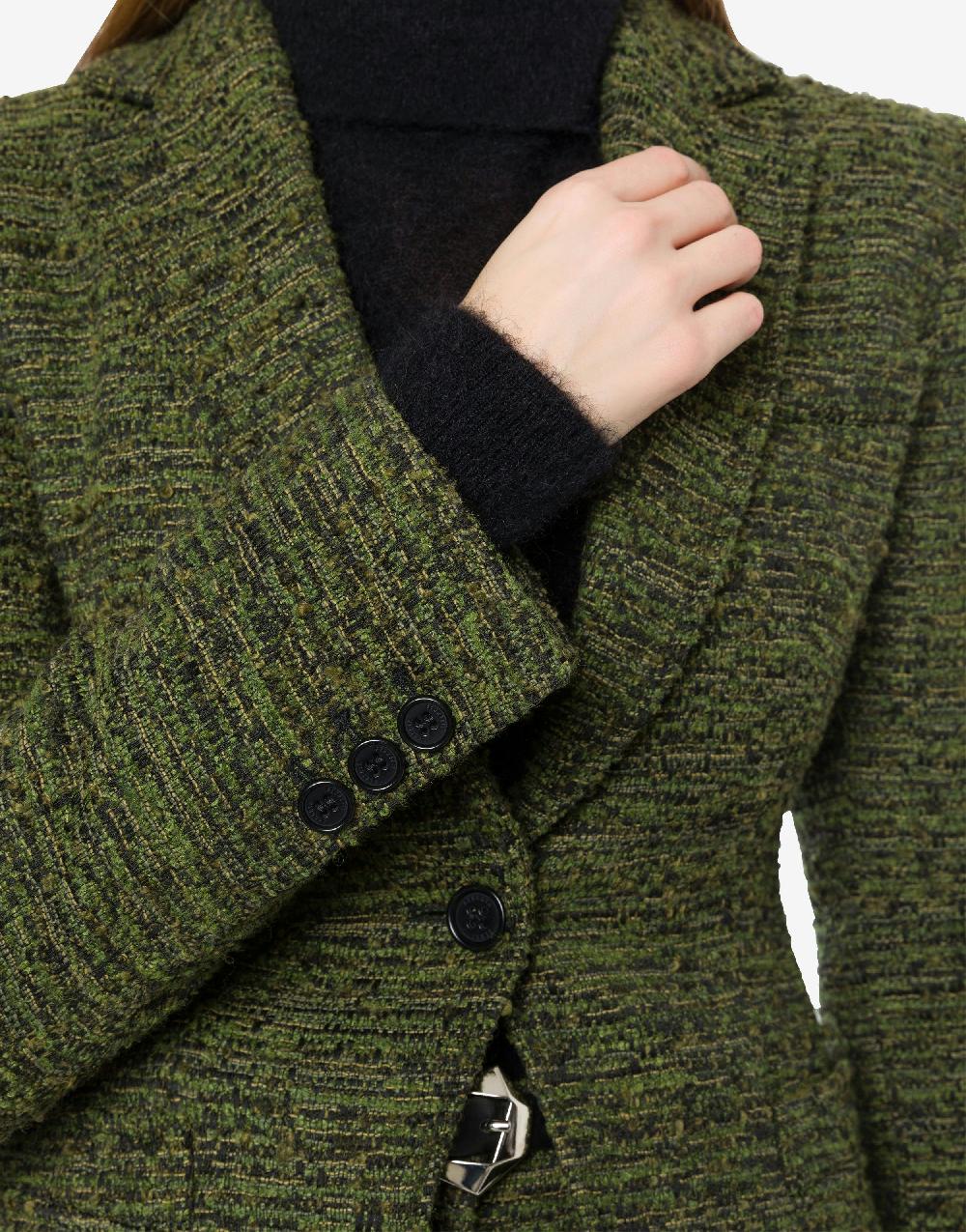 Alberta Ferretti Giacca in tweed bottonato Economico