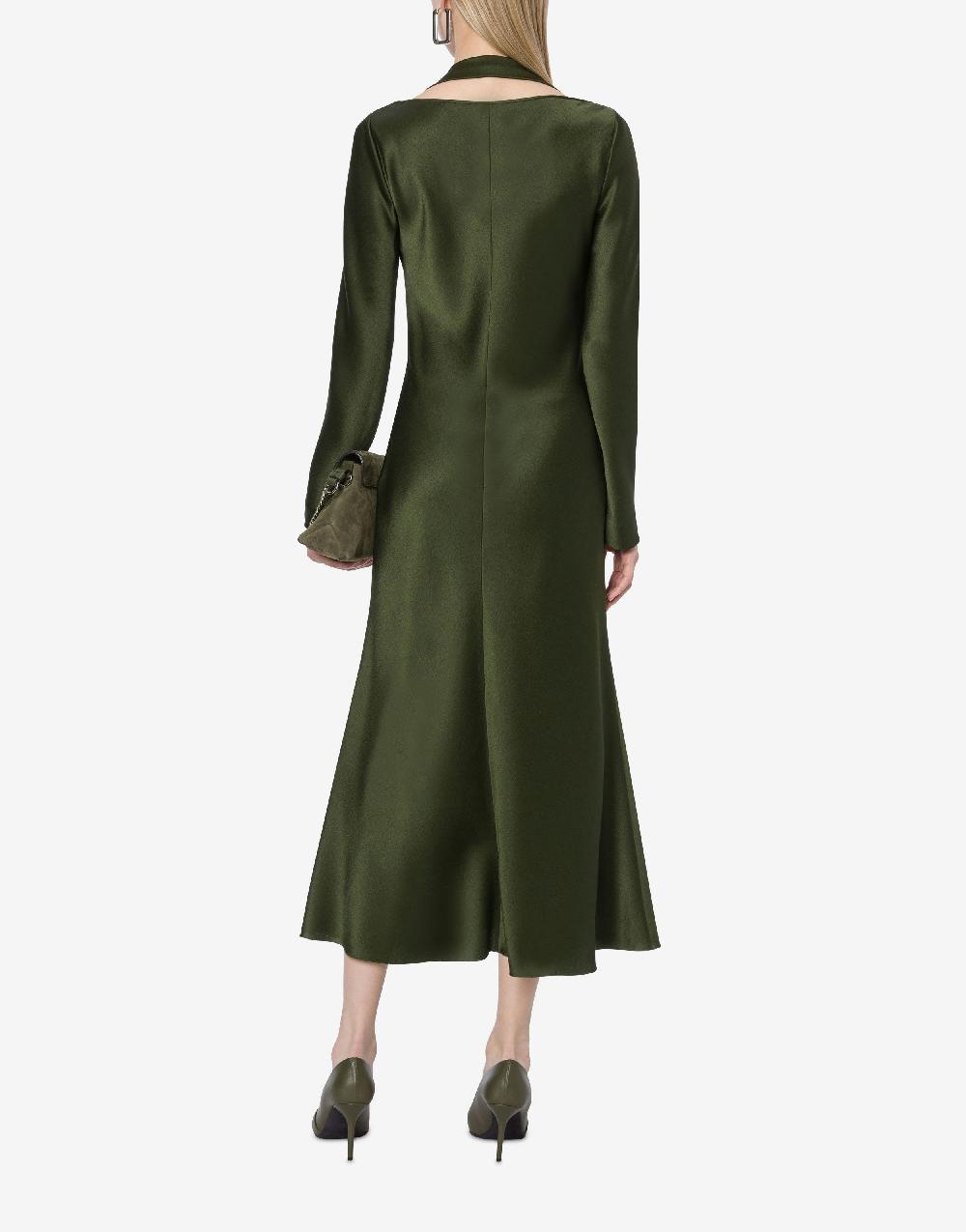 Alberta Ferretti Abito longuette in raso Outlet