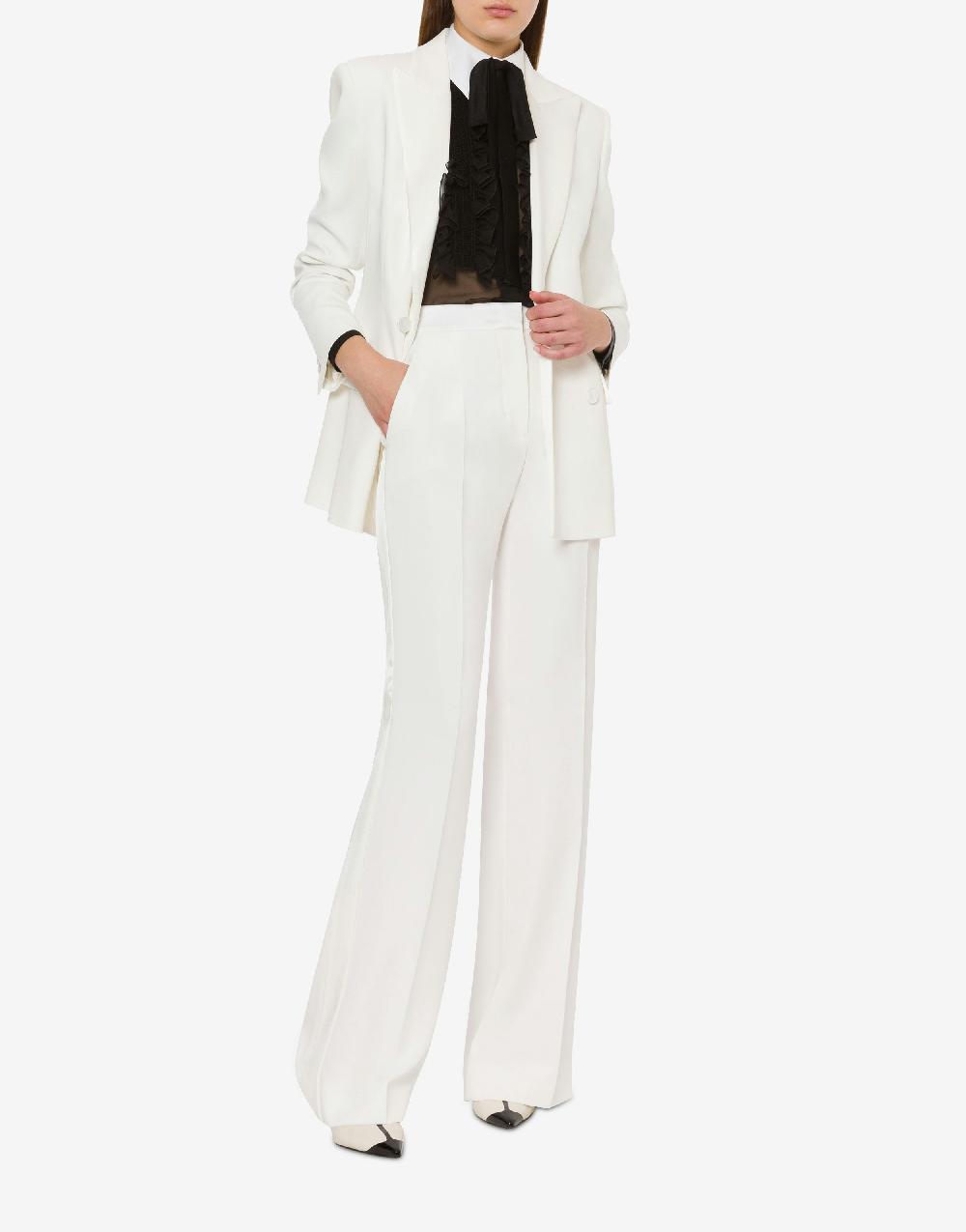 Alberta Ferretti Giacca doppiopetto in cady stretch Vendita Calda