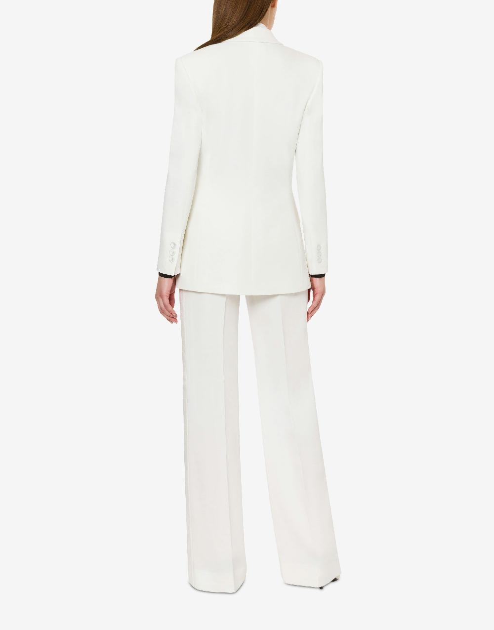 Alberta Ferretti Giacca doppiopetto in cady stretch Vendita Calda