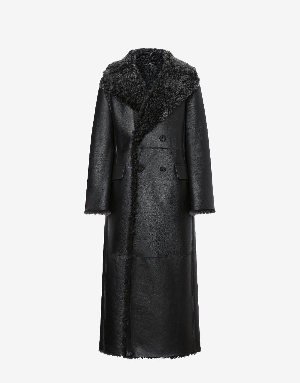 Alberta Ferretti Montone lungo in shearling nappato Nuova
