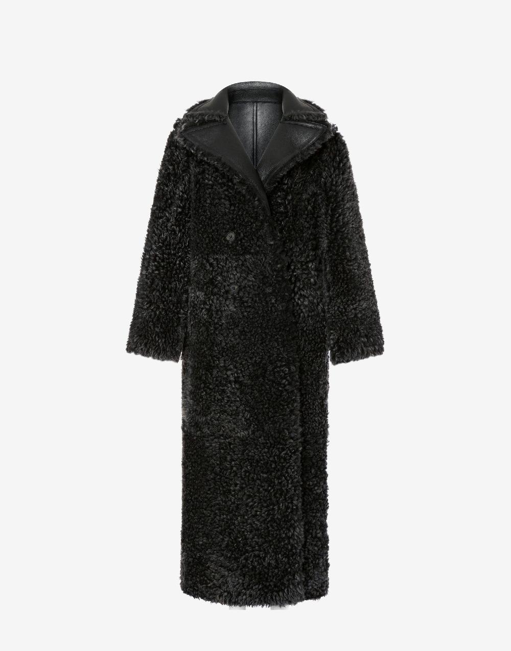 Alberta Ferretti Montone lungo in shearling nappato Nuova