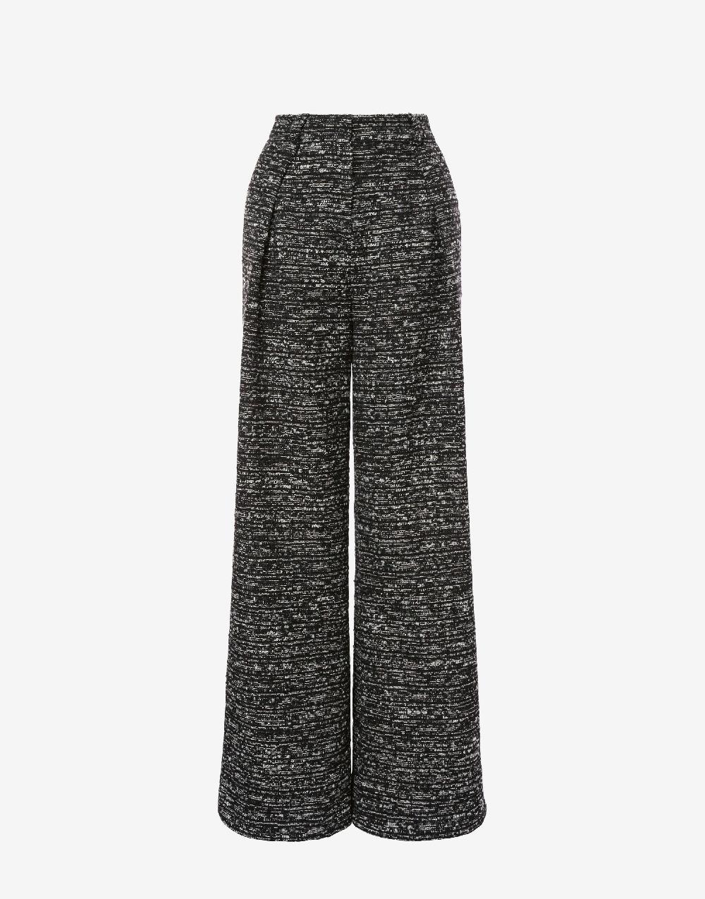Alberta Ferretti Pantalone oversize in tweed bottonato 2025
