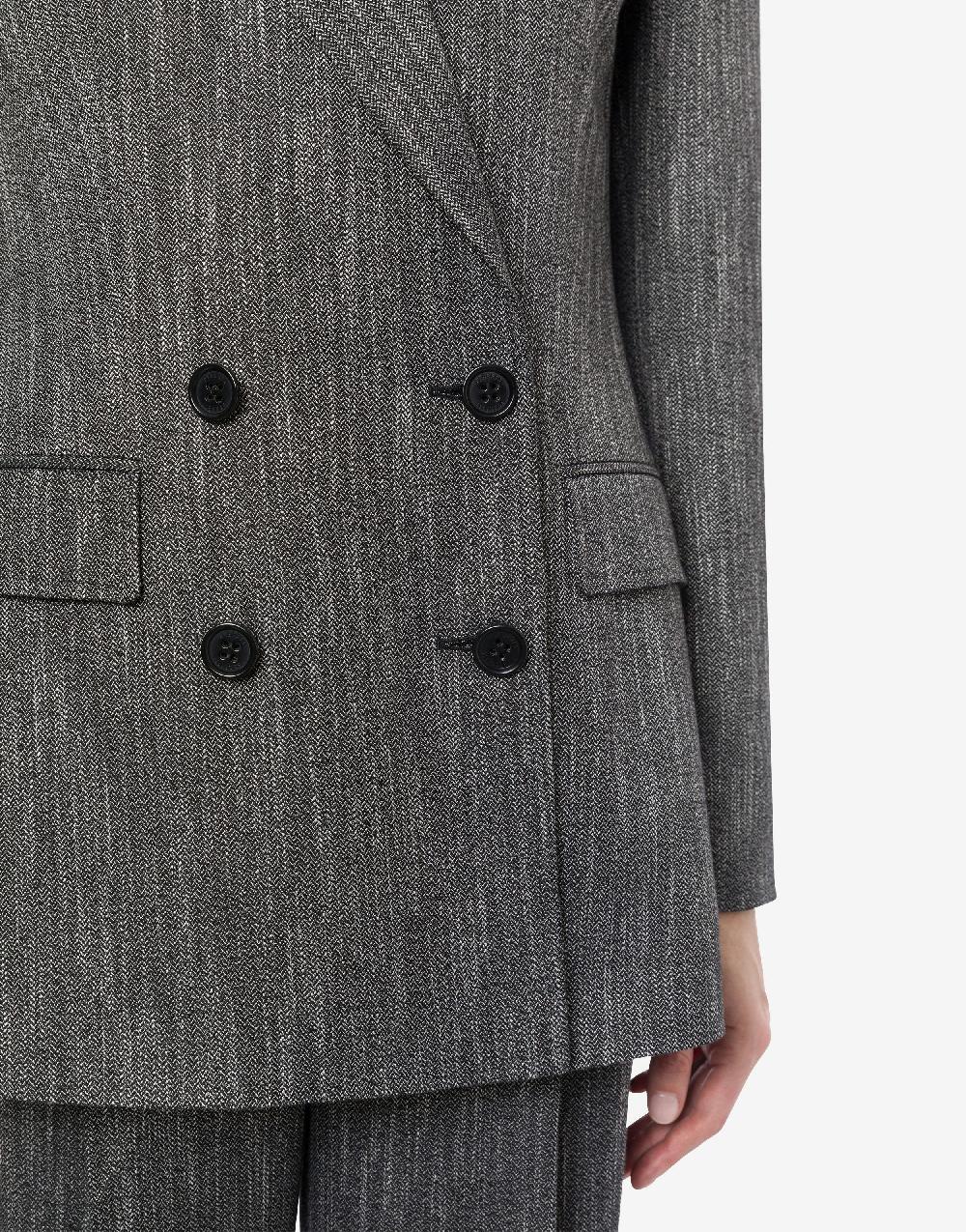 Alberta Ferretti Giacca doppiopetto in chevron Italy