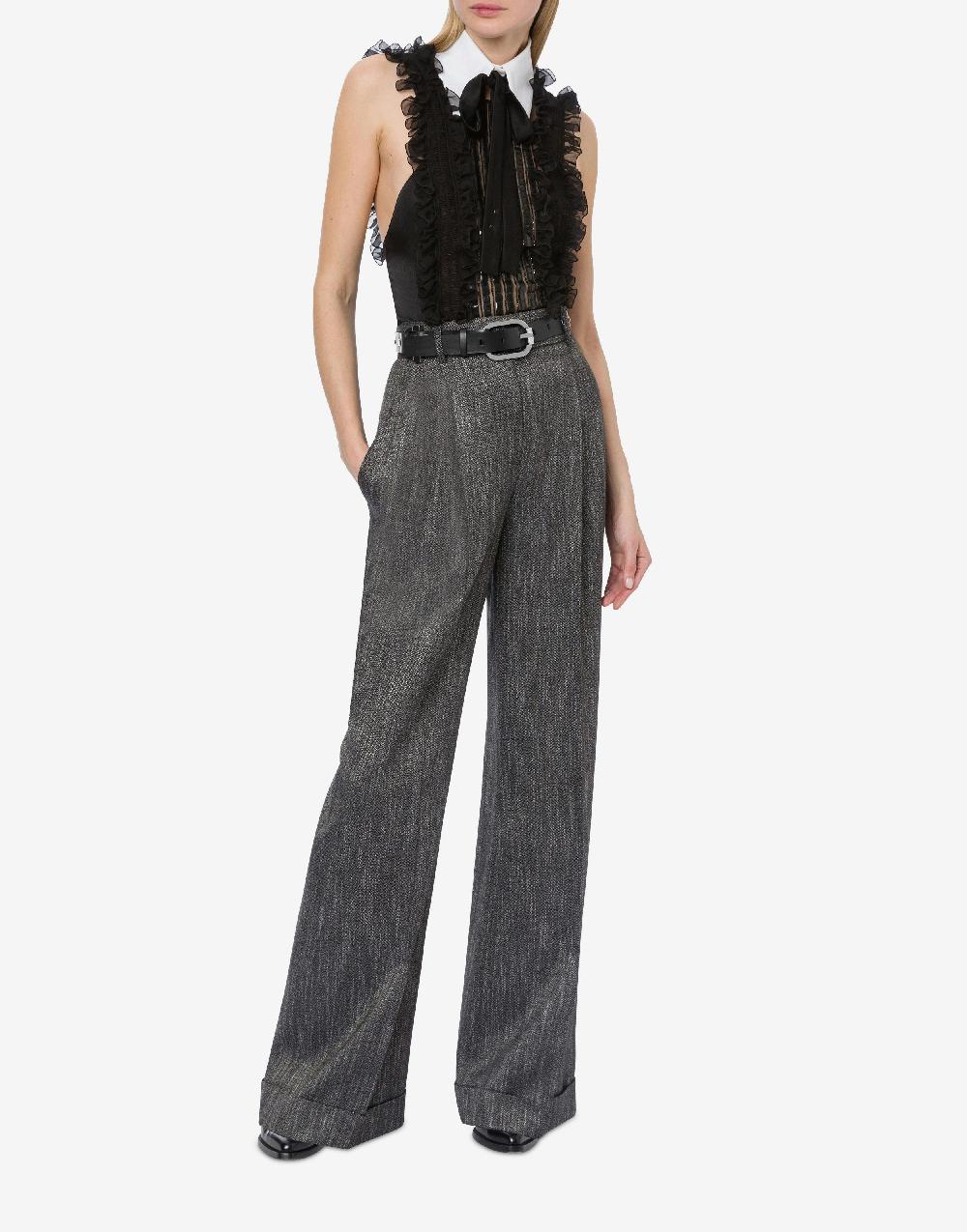 Alberta Ferretti Pantalone in chevron Italia