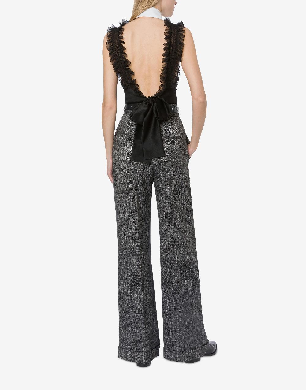 Alberta Ferretti Pantalone in chevron Italia