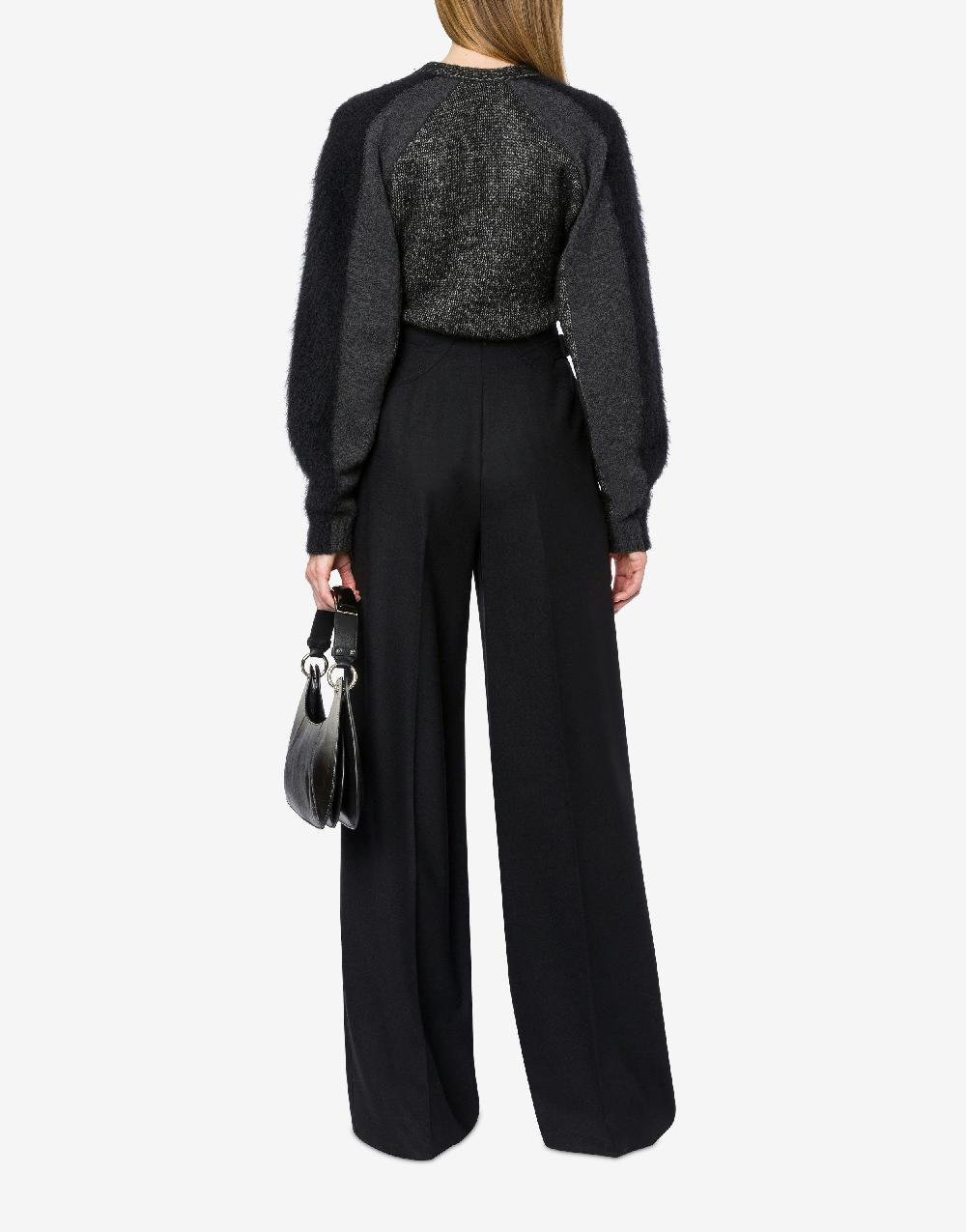 Alberta Ferretti Maglione con maniche in misto lana cashmere Qualità