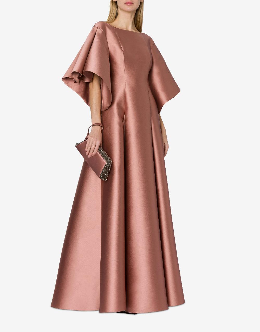 Alberta Ferretti Abito lungo in mikado Saldi Di Fabbrica
