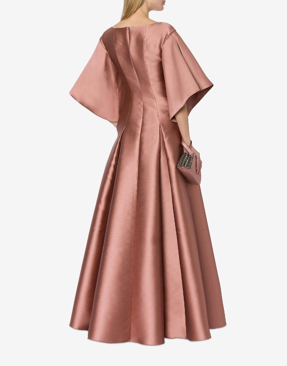 Alberta Ferretti Abito lungo in mikado Saldi Di Fabbrica