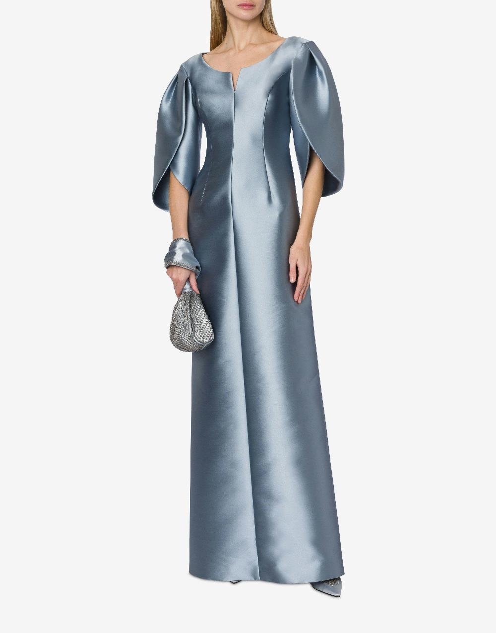 Alberta Ferretti Abito in mikado con maniche tulipano I Più Venduti