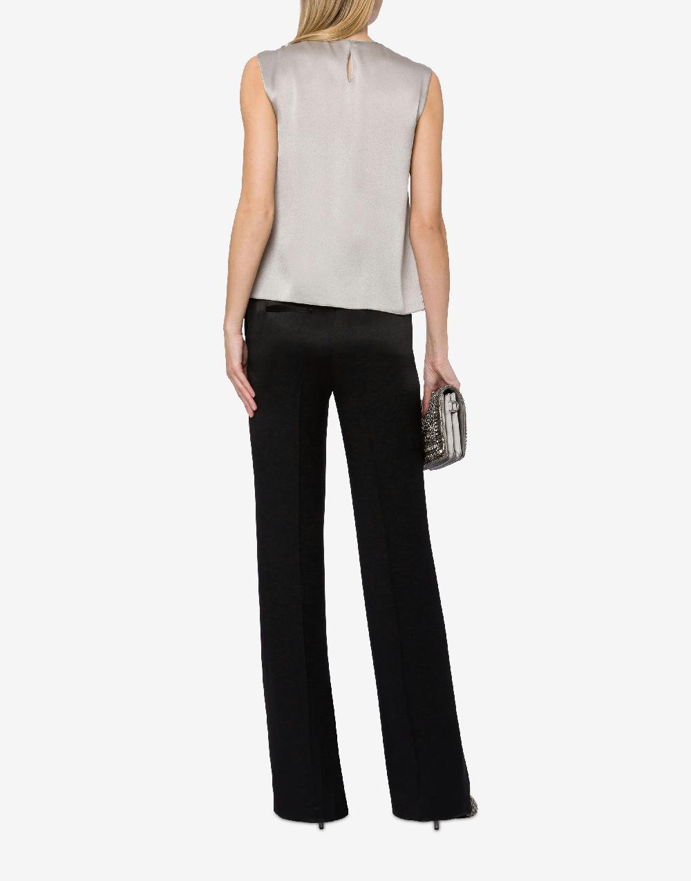 Alberta Ferretti Pantalone sartoriale in raso Qualità