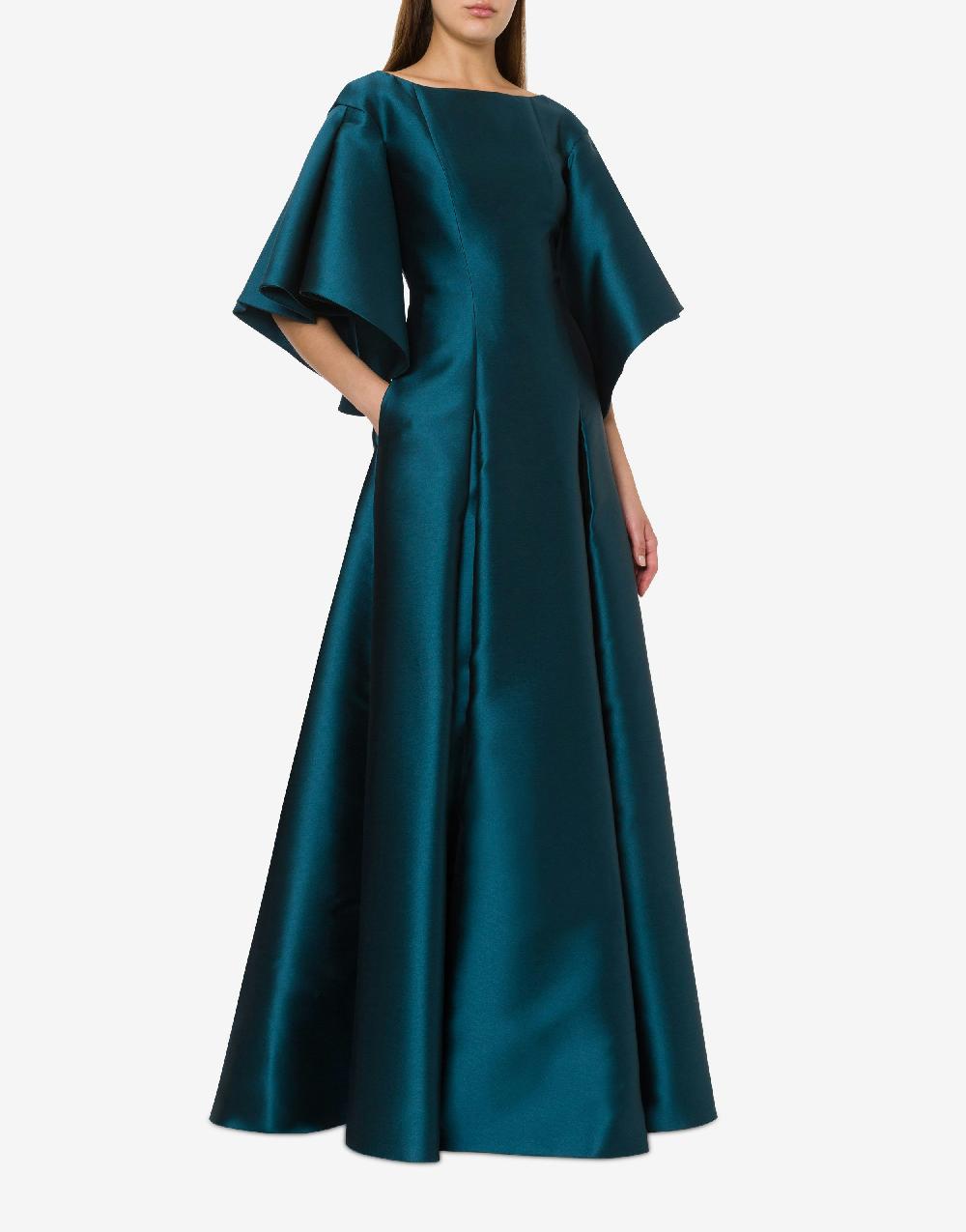 Alberta Ferretti Abito lungo in mikado Promozione